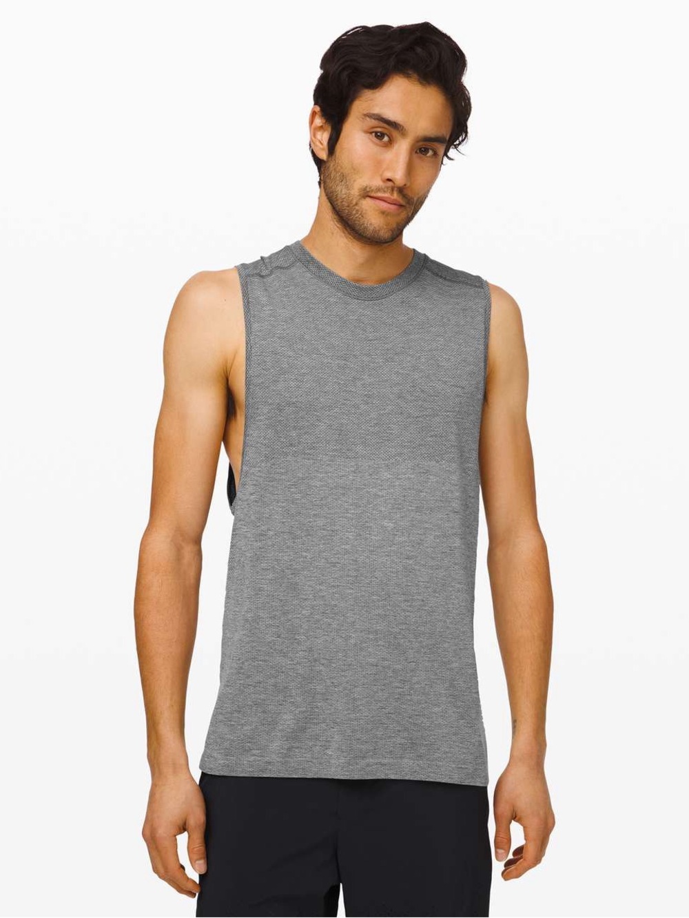 Lululemon Metal Vent Tech Heather Gray Athletic Sleeveless Tank Top SZ Small